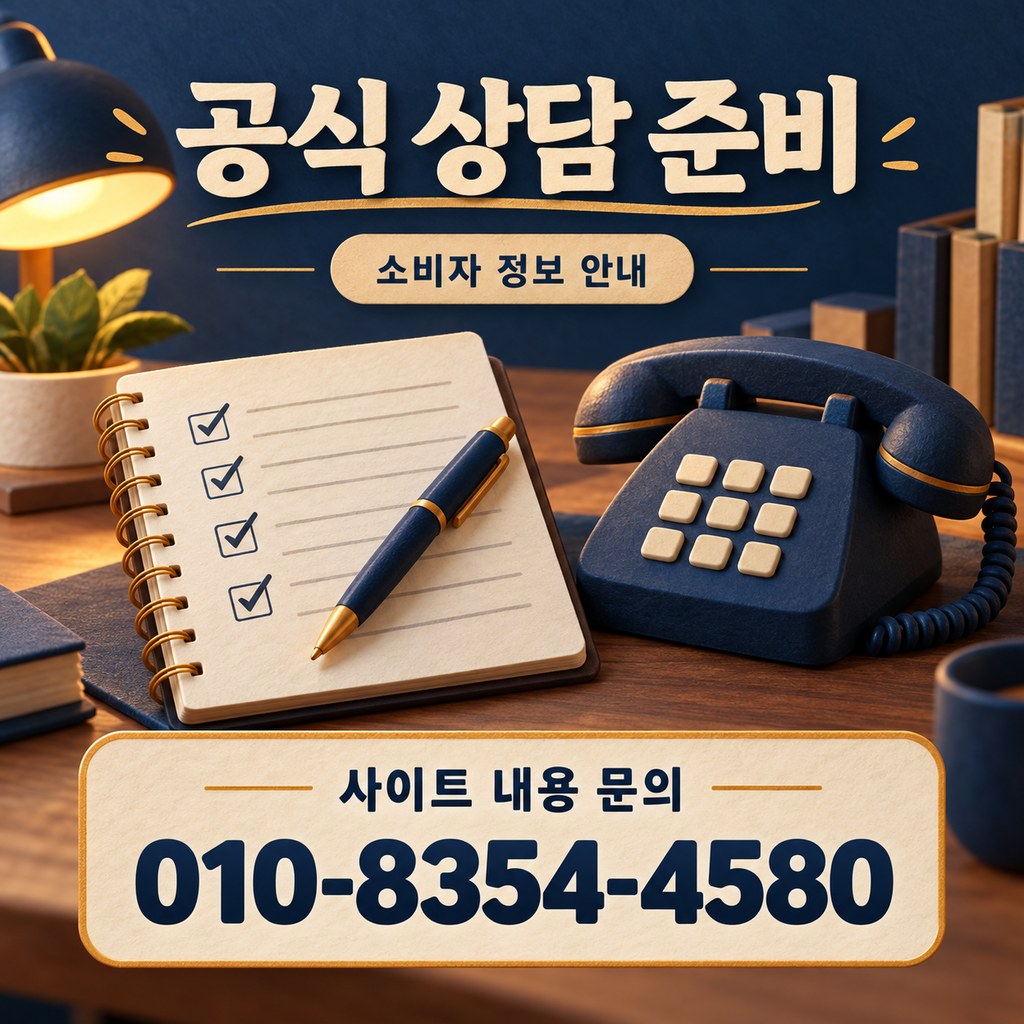 카드깡 수수료 공식 상담 · 다음 상담을 위해 무엇을 준비할까요? · 내용 문의 010-8354-4580